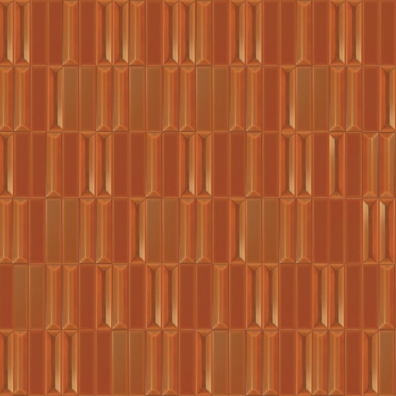 Bellagio Dark Orange Mix Glossy Vanhuus - Afbeelding 2