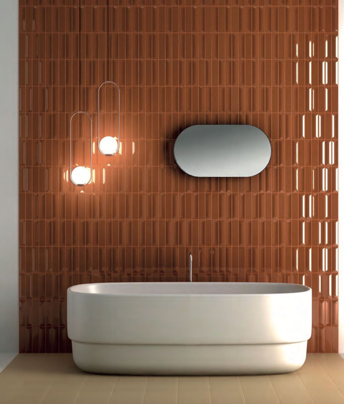 Bellagio Dark Orange Mix Glossy Vanhuus - Afbeelding 3