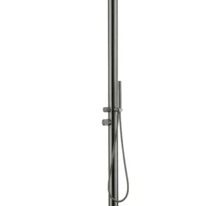 Aquanovo Buiten & Binnendouche Bari RVS Gun metal