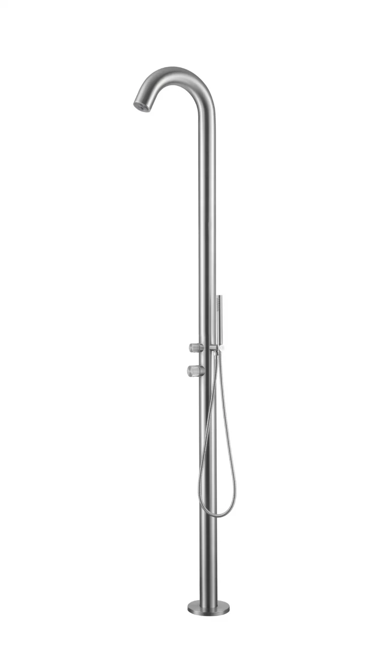 Aquanovo Buiten & Binnendouche Bari RVS Geborsteld