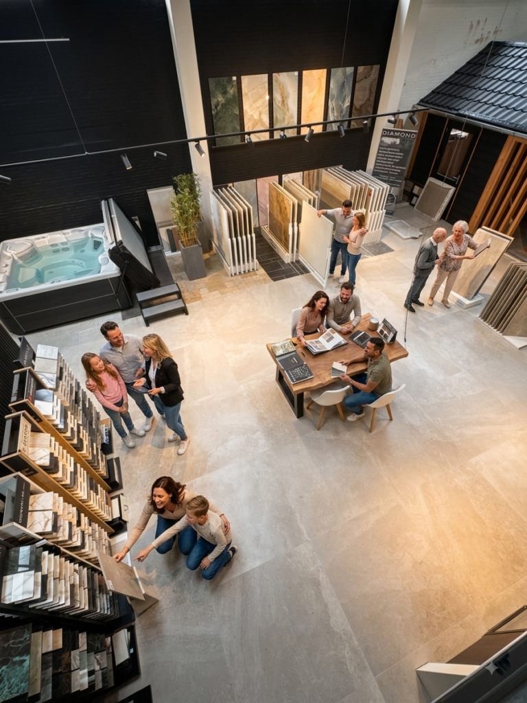 Diamond Stone Naarden – dé showroom voor nieuwbouw & renovatie | Natuursteen, tegels, keukenbladen en badkamers